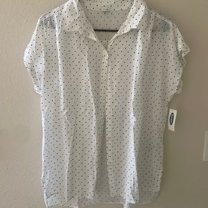 Old Navy Polka Dot Button Up